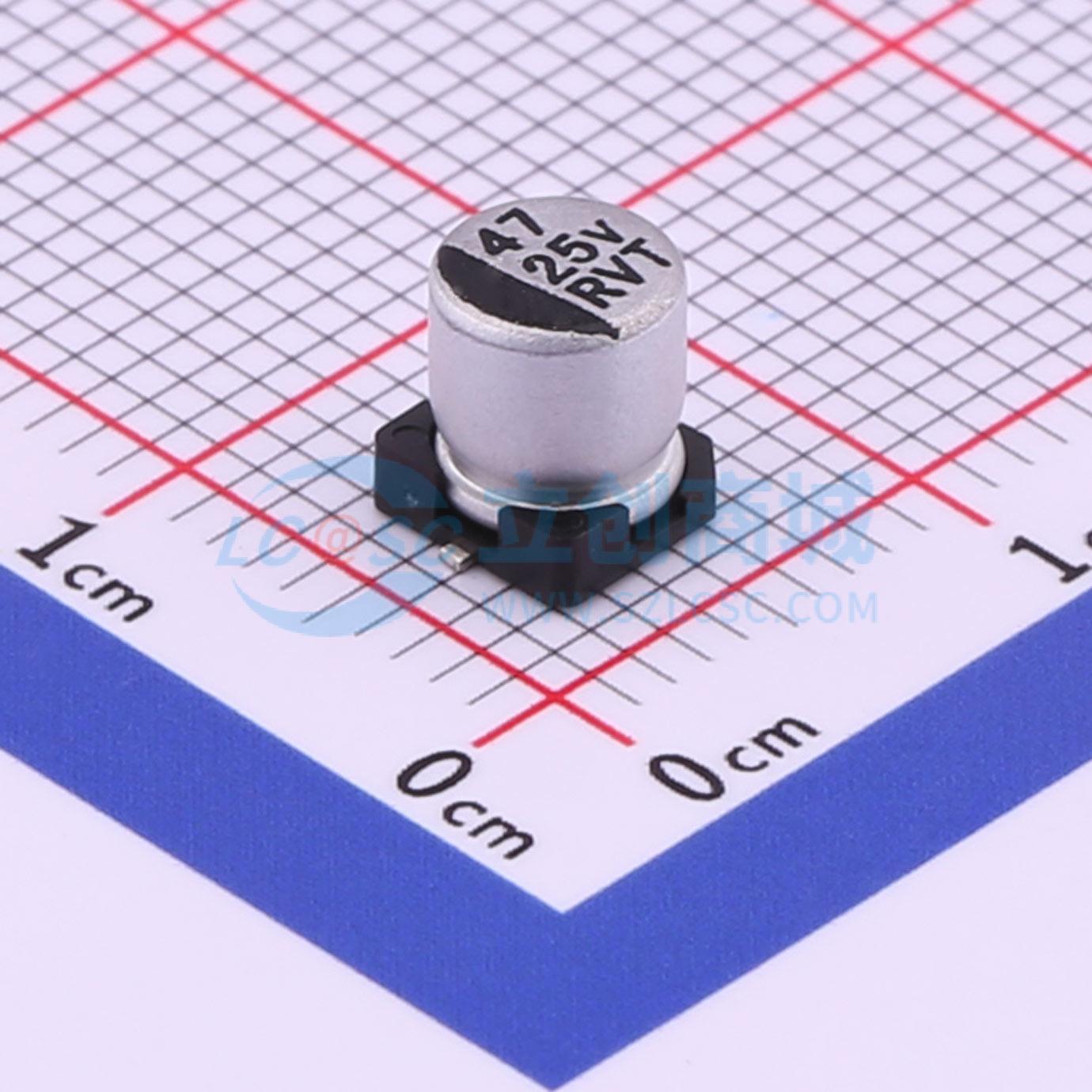 点击查看大图 RVT1E470M0505实物图