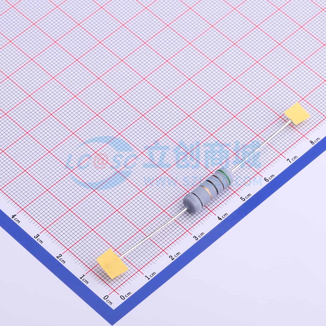 点击查看大图 KNP5WS-51Ω±5%T实物图