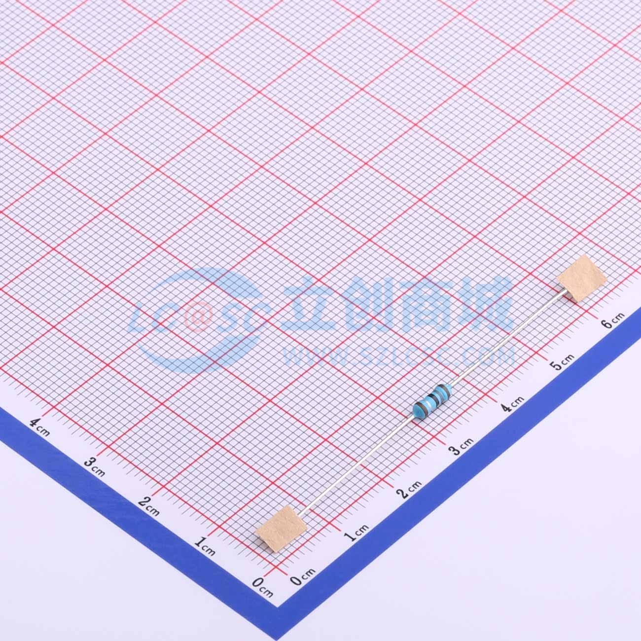 点击查看大图 MF1/4W-1.8Ω±1%T52实物图