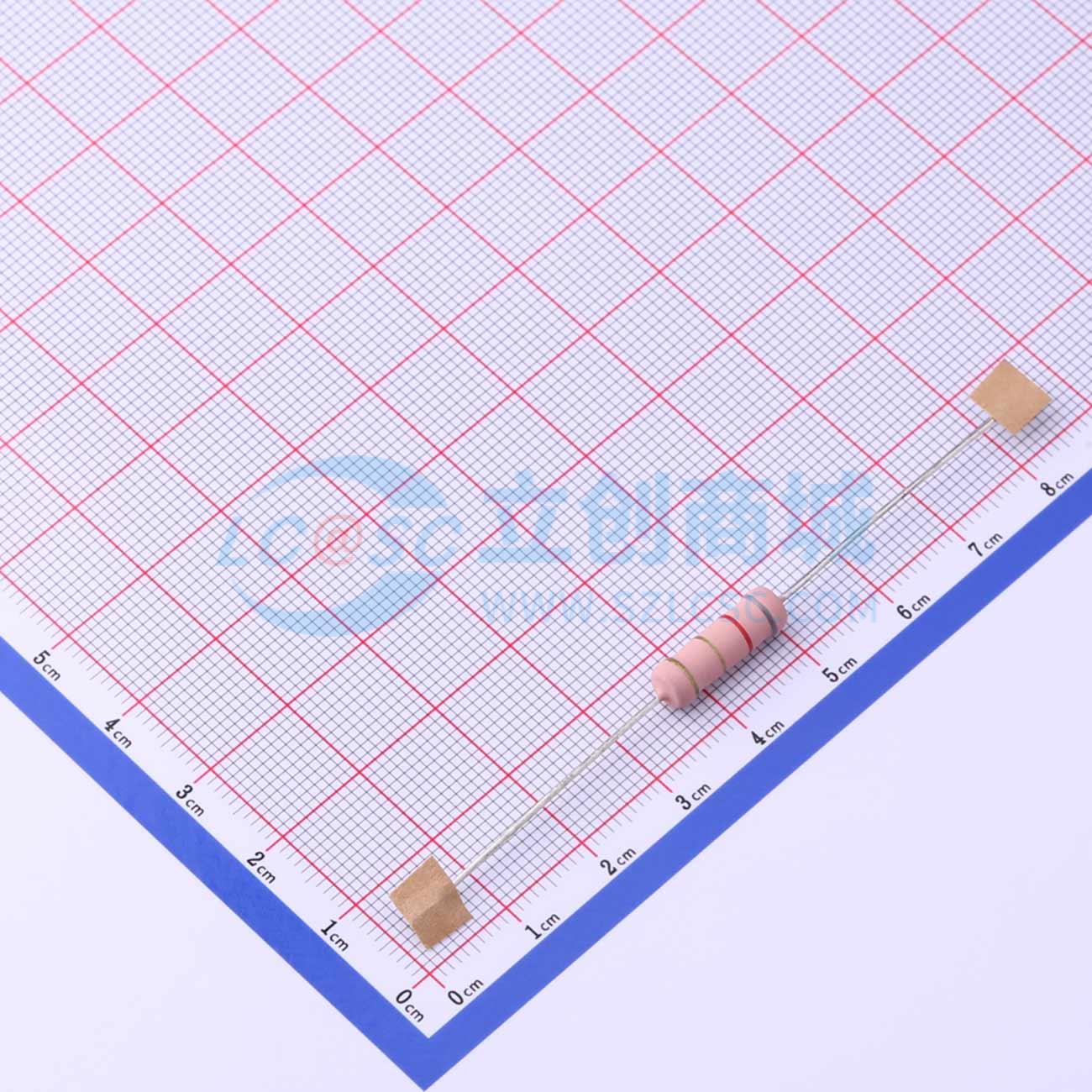 点击查看大图 MO3WS-8Ω2±5%-9T73实物图