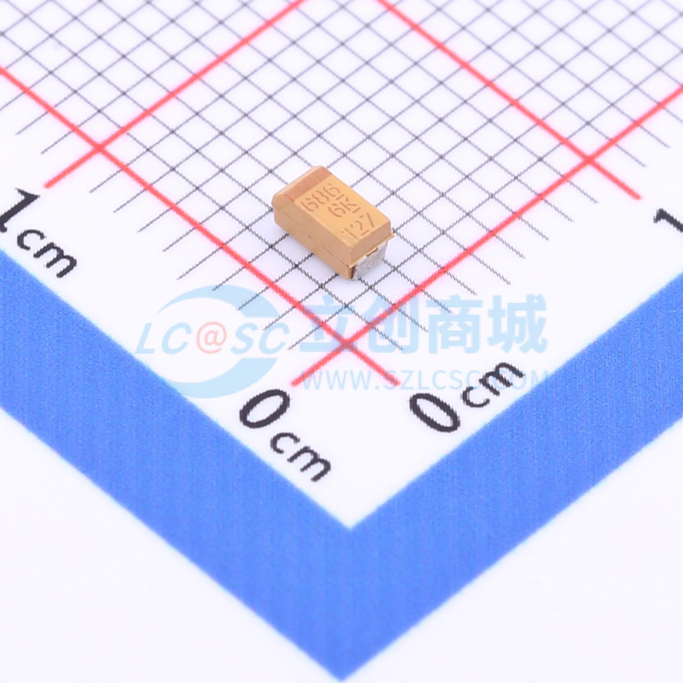 点击查看大图 T491A686K006AT实物图