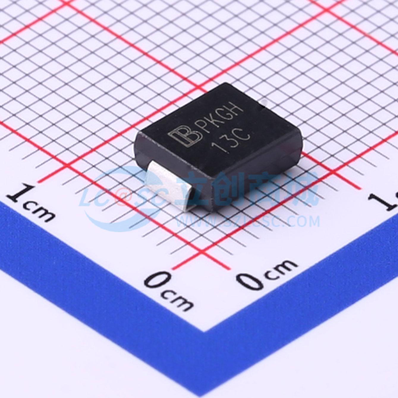 点击查看大图 1.5SMC13CA/TR7实物图