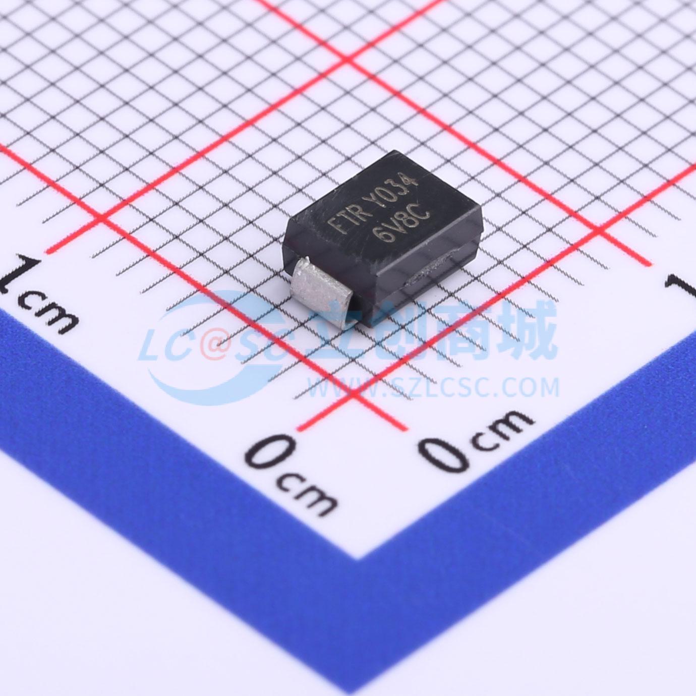 点击查看大图 P6SMB6.8CA实物图