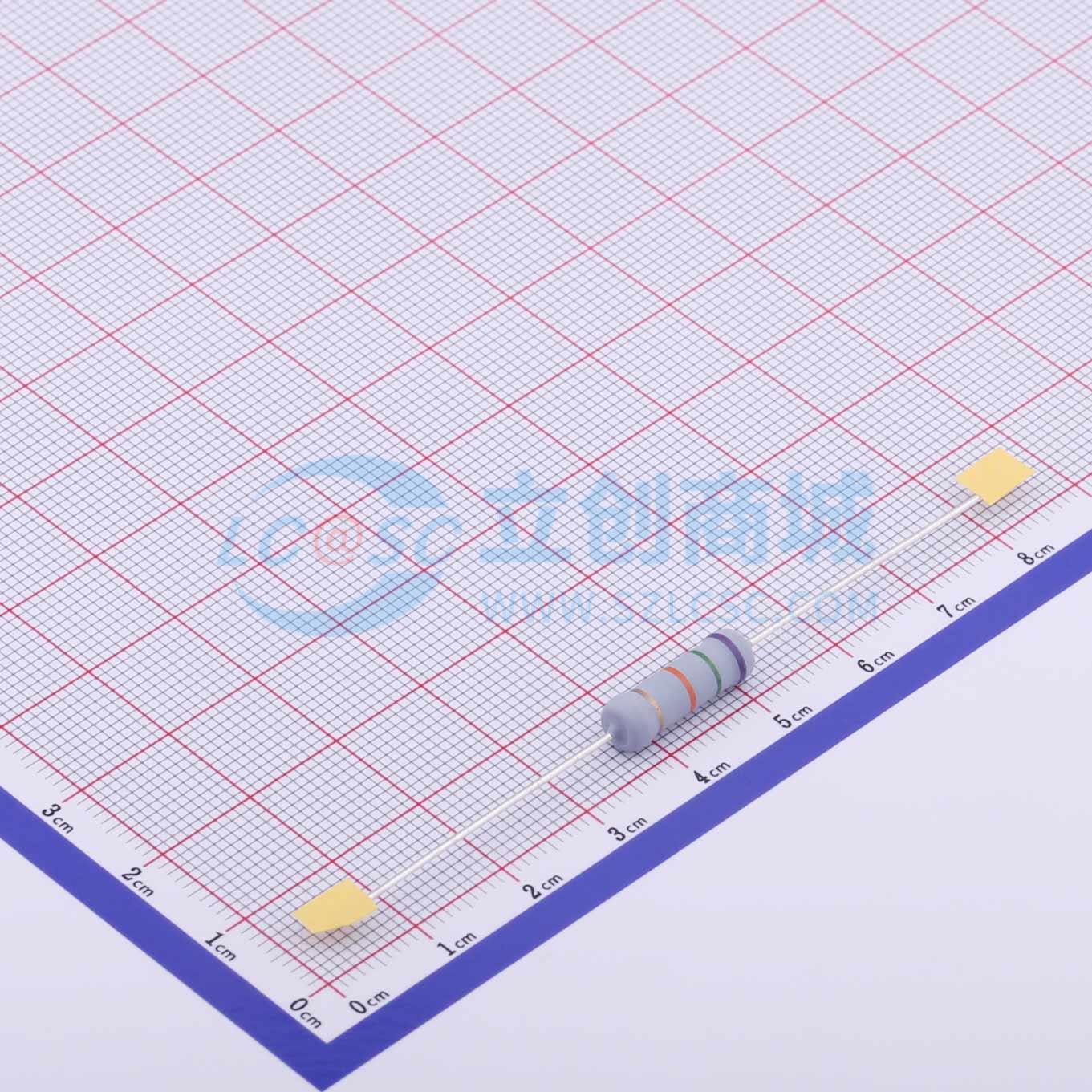 点击查看大图 MOF3WS-75KΩ±5%T实物图