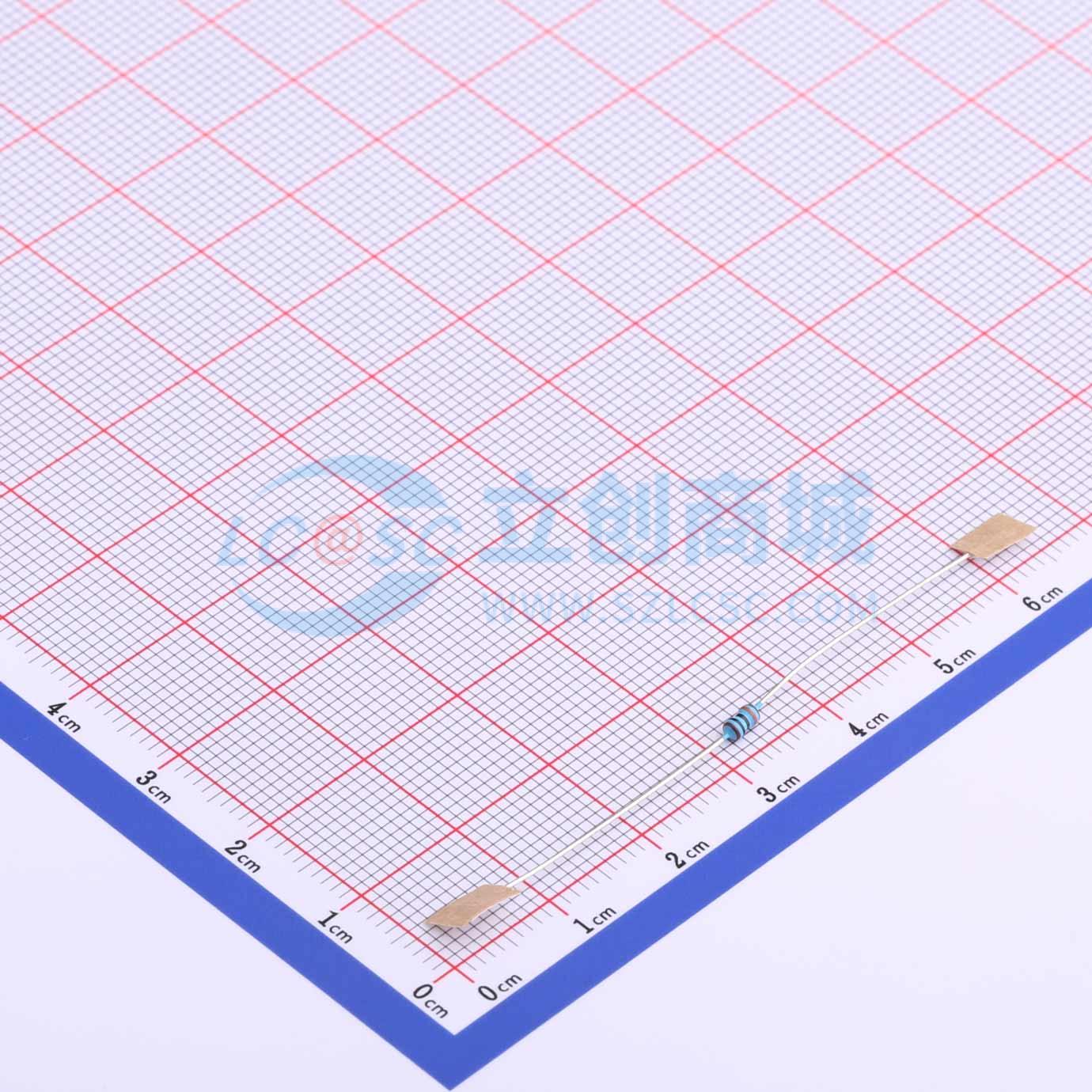 MF1/8W-100KΩ±1%T52实物图