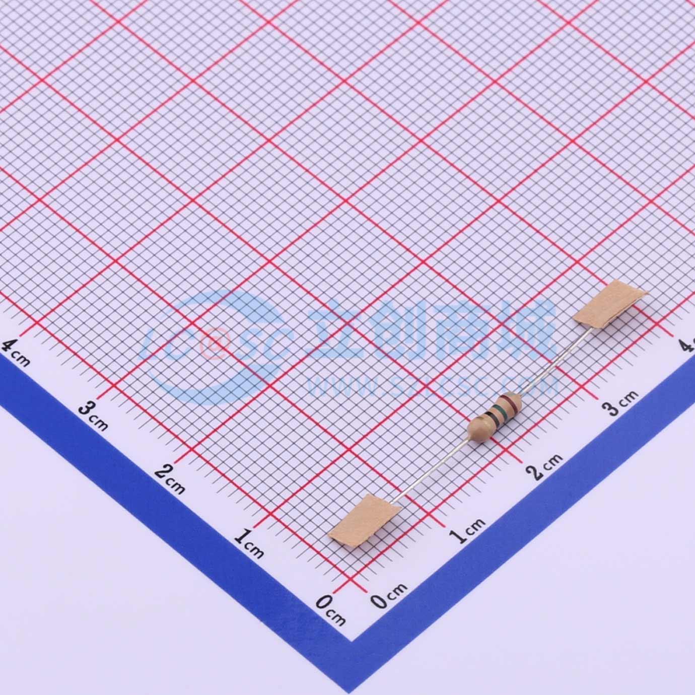 点击查看大图 CR1/4W-15Ω±5%-0T26实物图