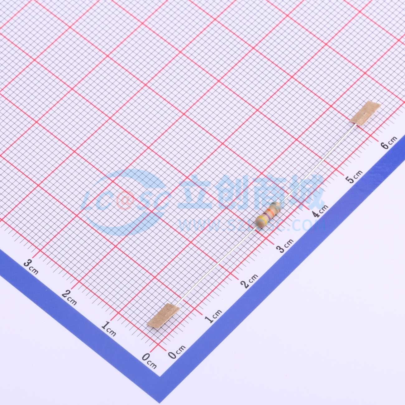 点击查看大图 CF1/4W-47KΩ±5%T52实物图