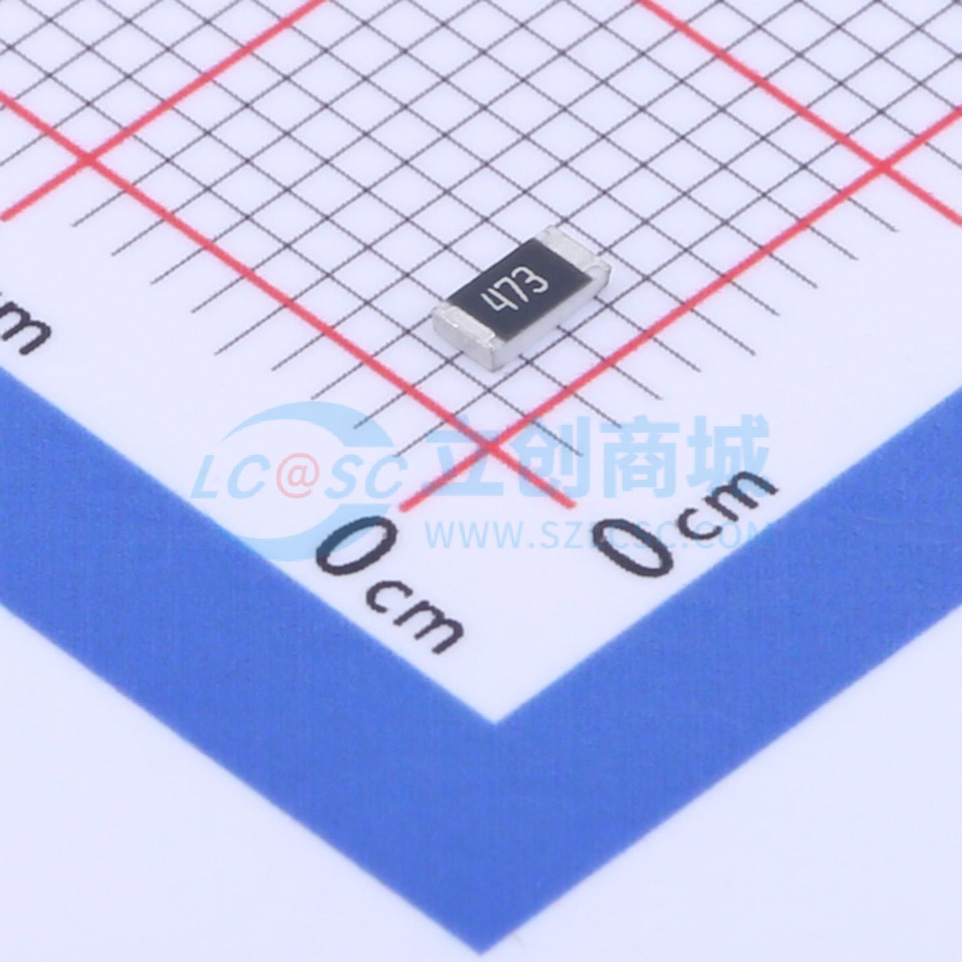 点击查看大图 CR1206J47K0P05Z实物图