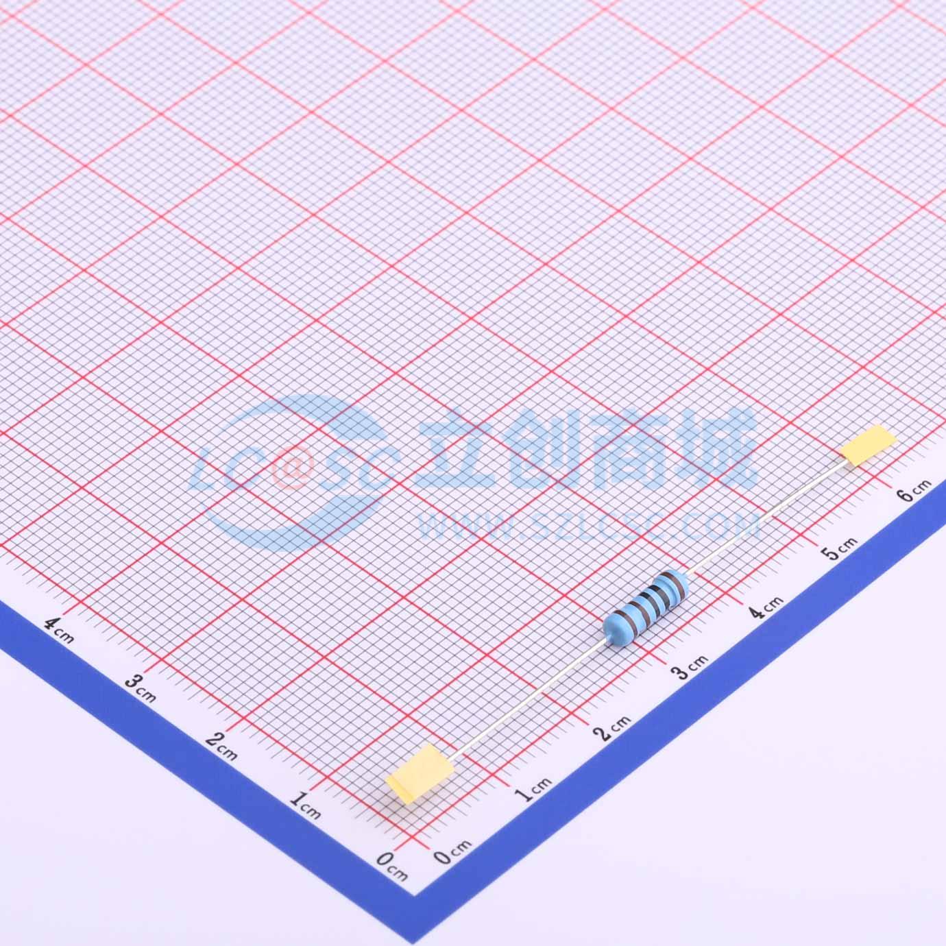 点击查看大图 MF1/2W-1KΩ±1%T52实物图