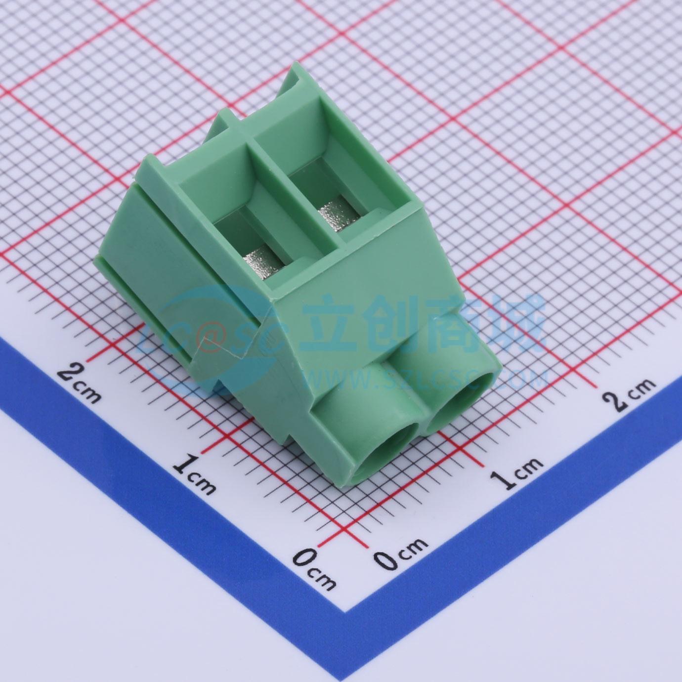 点击查看大图 DB910R-6.35-2P-GN-S实物图