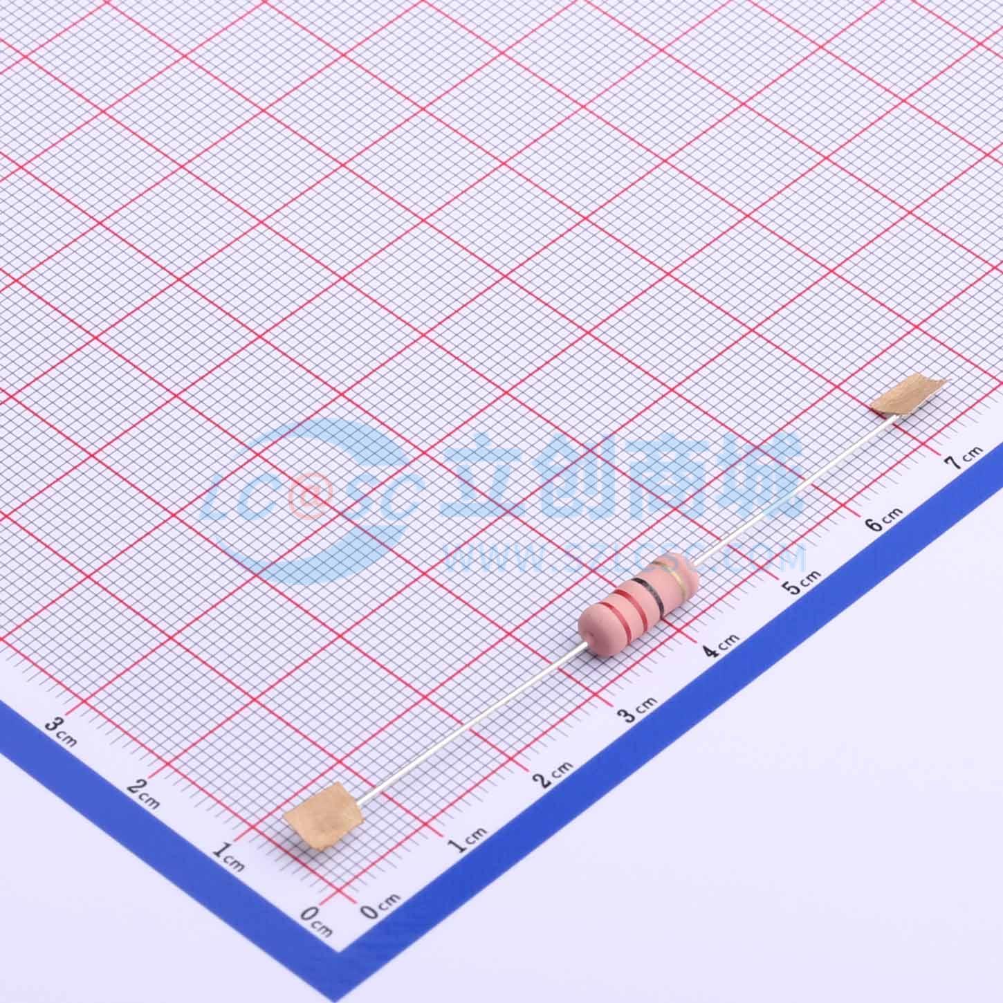 点击查看大图 MO2WS-22Ω±5%-6T63实物图