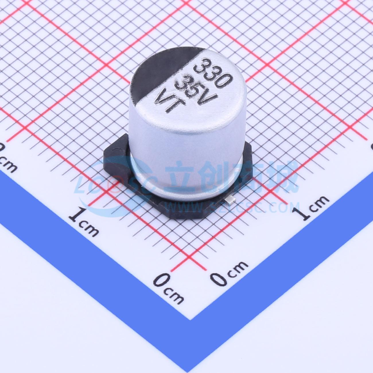 点击查看大图 RVT1V331M1010 330UF 35V实物图