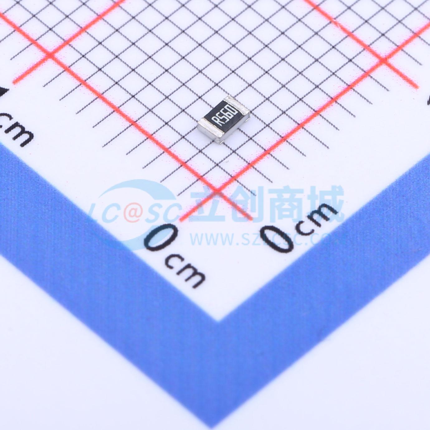 点击查看大图 PT0805FR-070R56L实物图