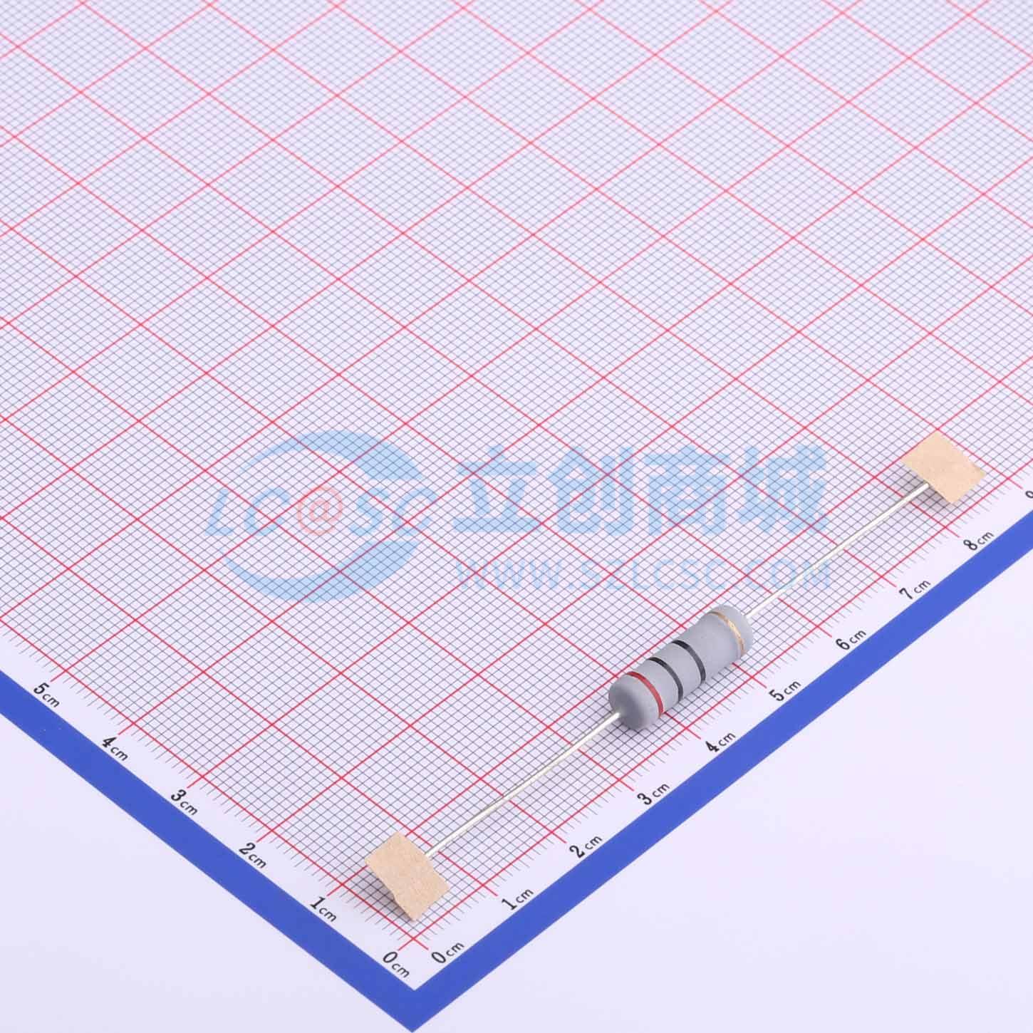点击查看大图 MOF5WS-20Ω±5%T实物图