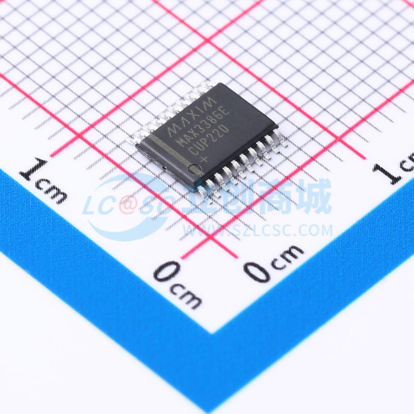 点击查看大图 MAX3386ECUP+实物图