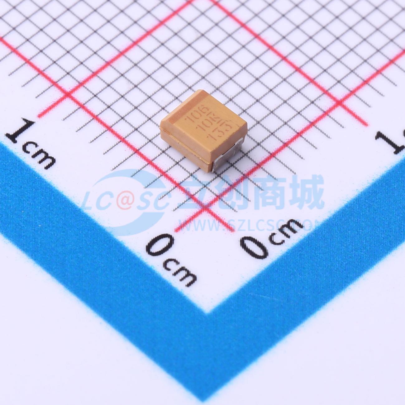 点击查看大图 T491B106M010AT实物图