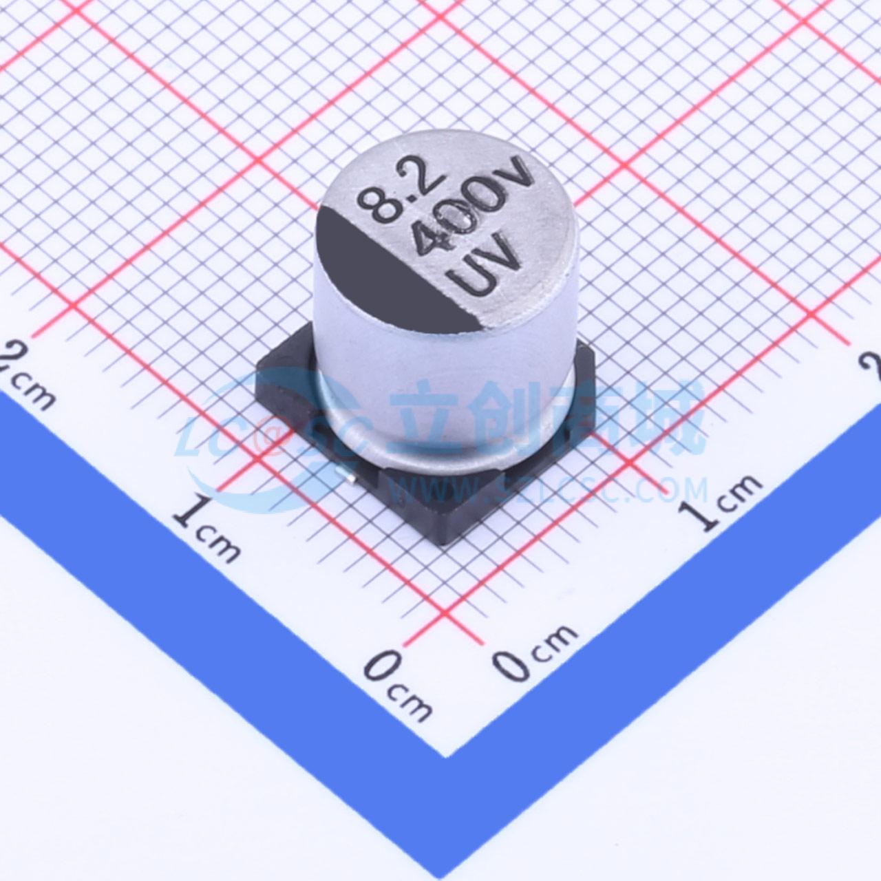 点击查看大图 UV2G8R2M1010VG 8.2UF 400V实物图