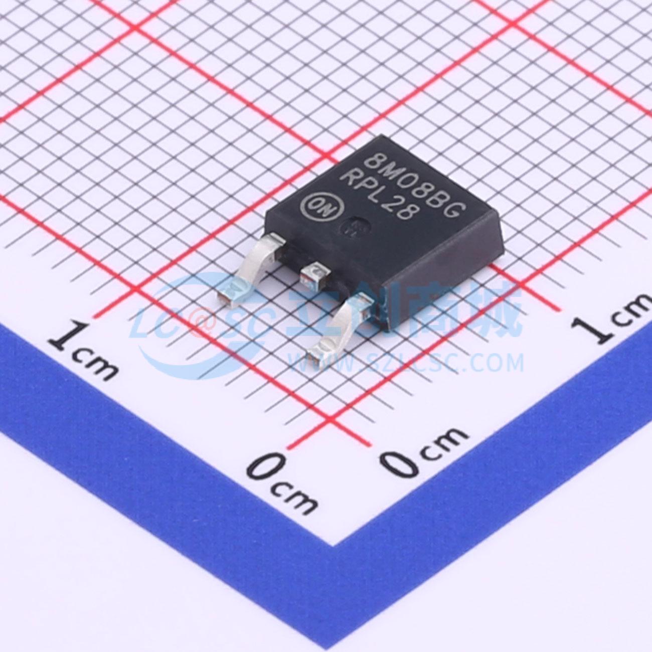 点击查看大图 MC78M08BDTG实物图