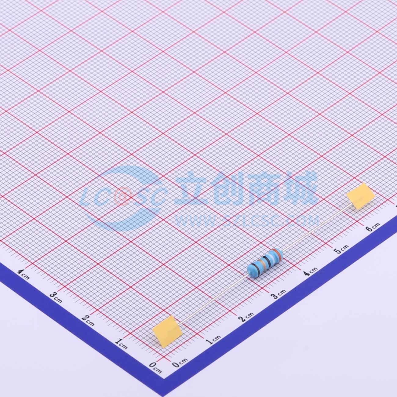 点击查看大图 MF1/2W-39Ω±1%T52实物图