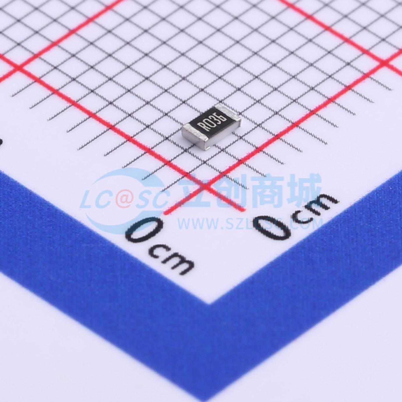点击查看大图 0805W8J036LT5E实物图