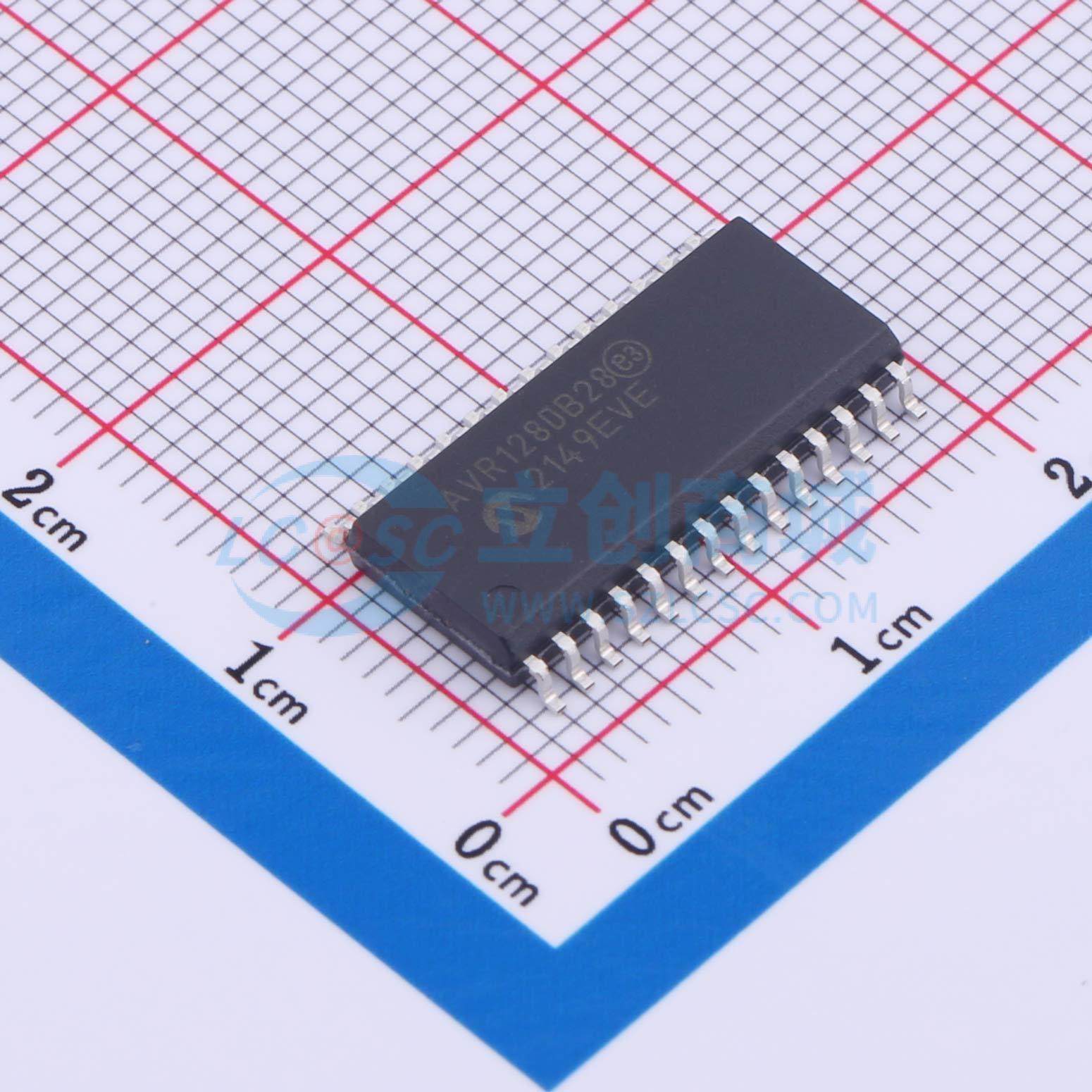 AVR128DB28-I/SO实物图