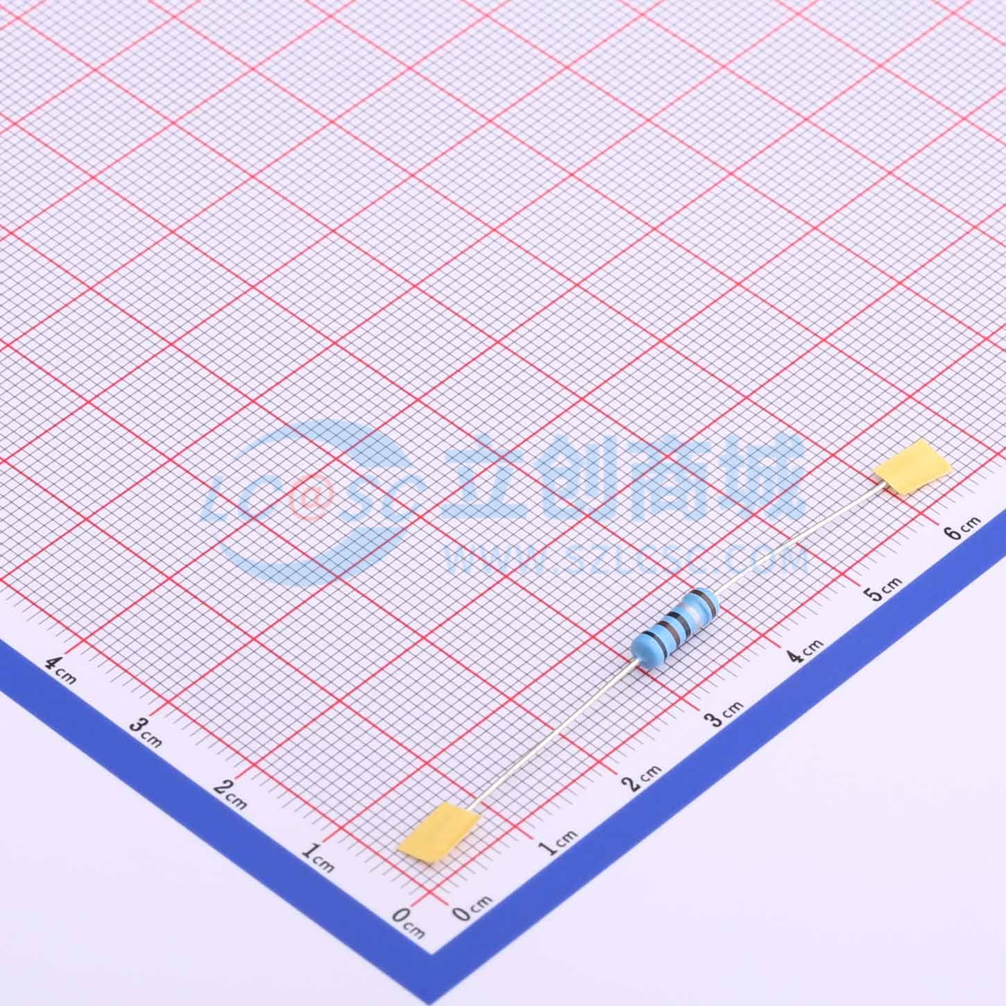 点击查看大图 MF1/2W-0.1Ω±1%T52实物图