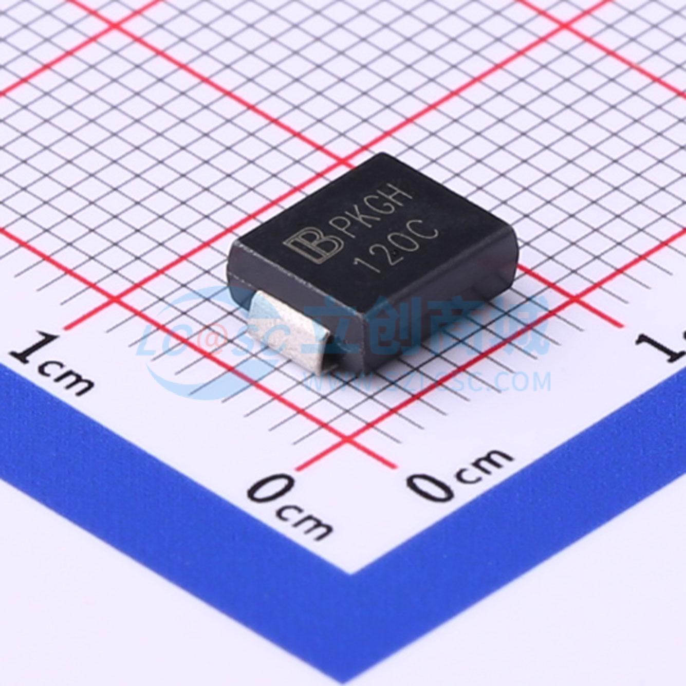 点击查看大图 1.5SMC120CA/TR7实物图