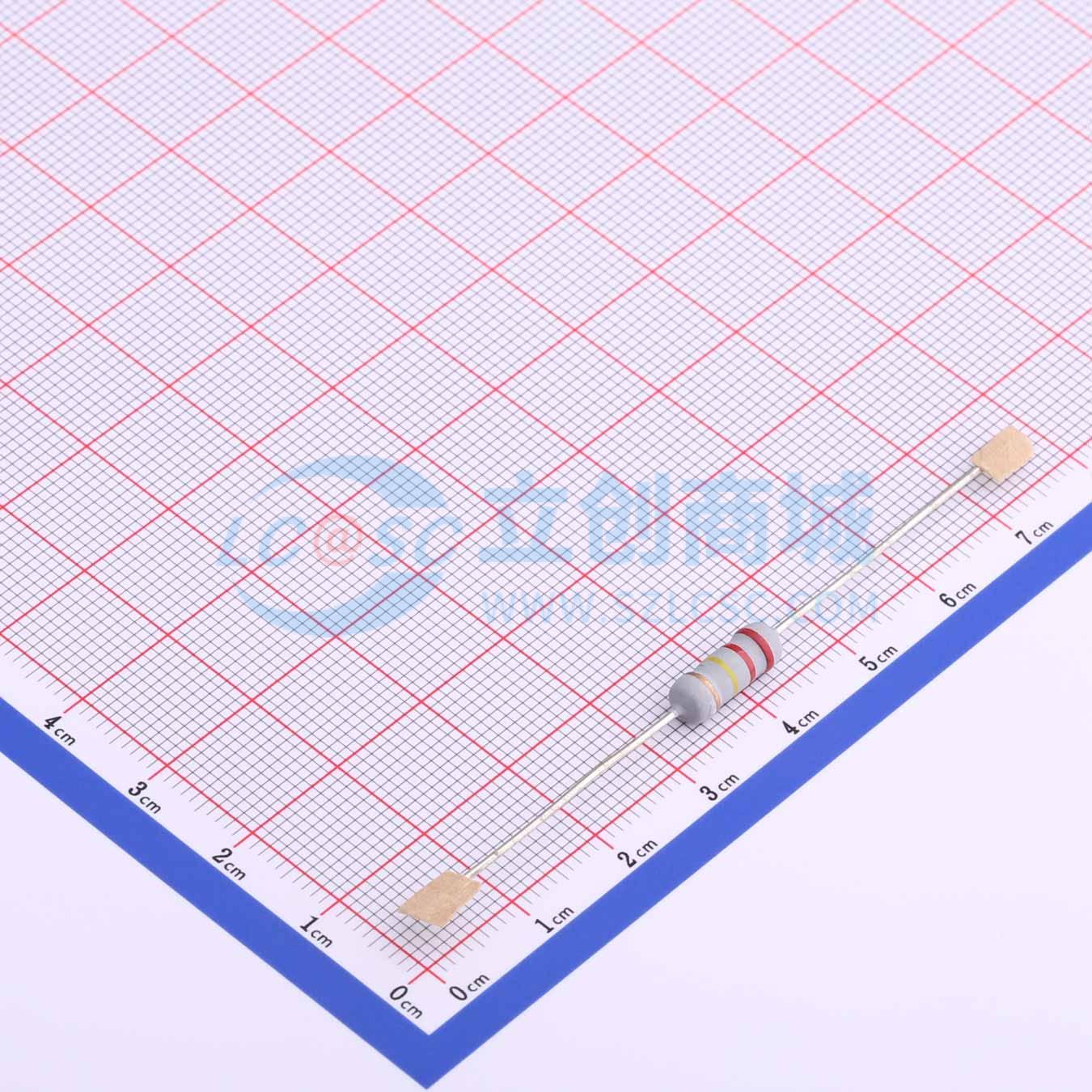 点击查看大图 MOF2WS-220KΩ±5%T实物图