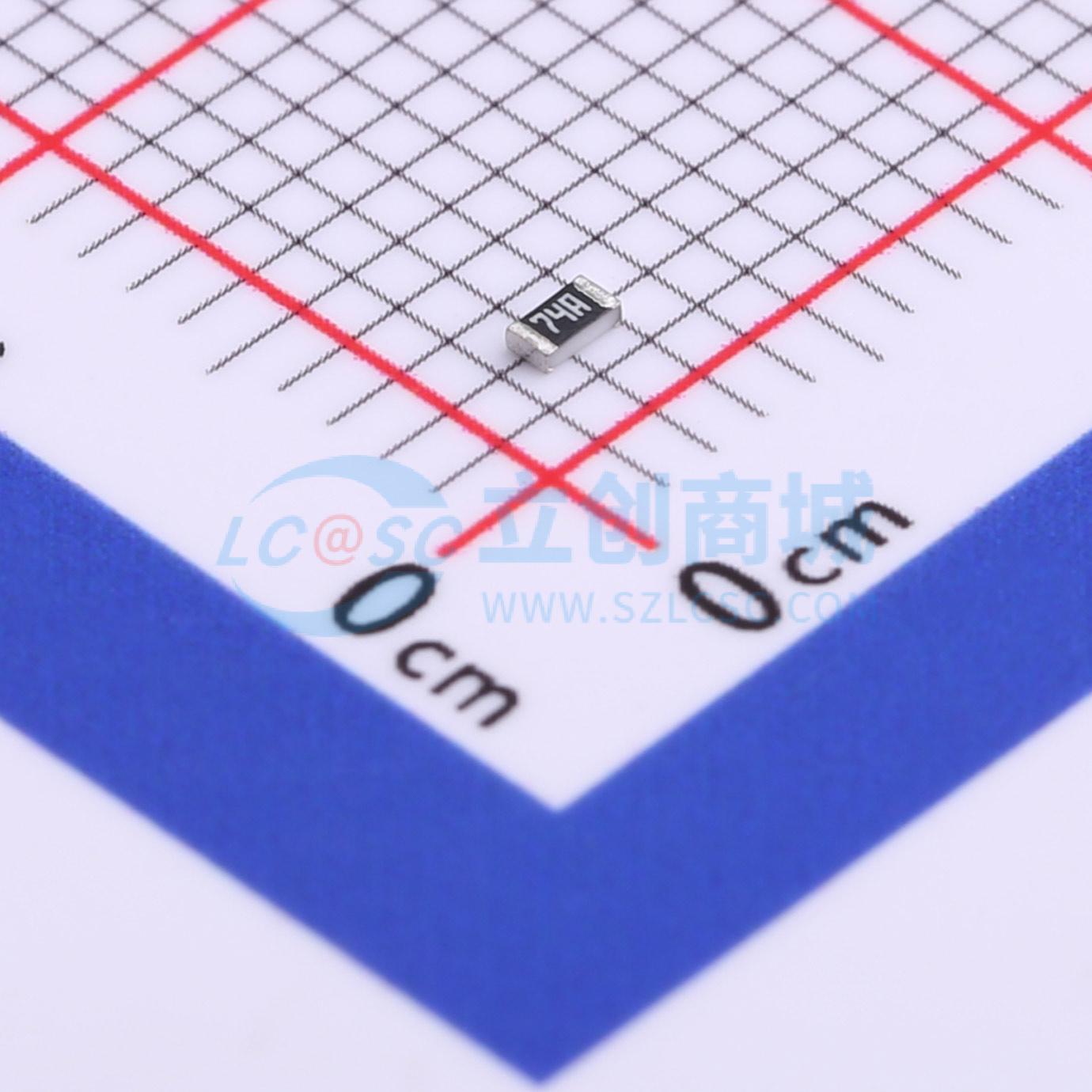 点击查看大图 RT0603BRE07576RL实物图