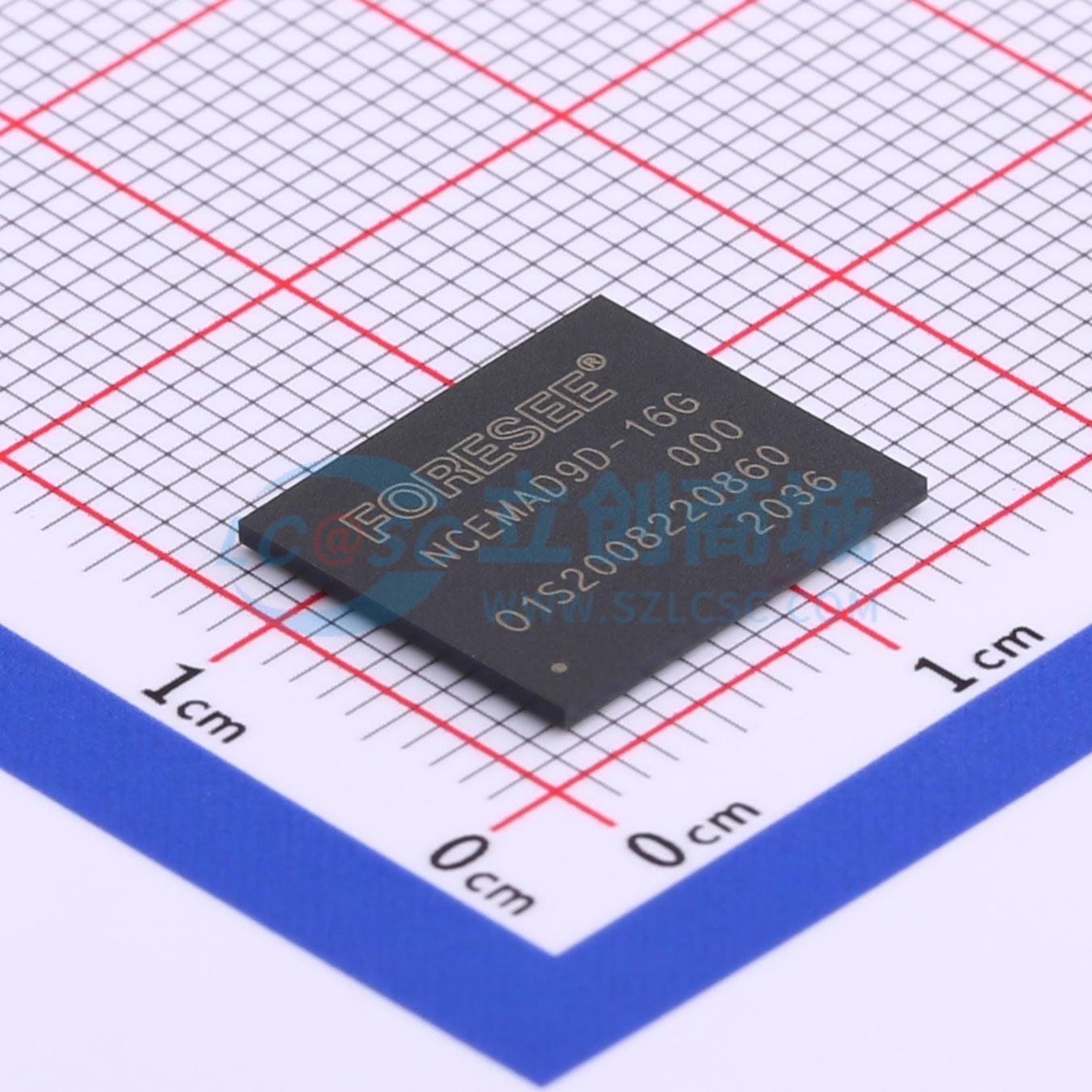 NCEMAD9D-16G中文资料_最新报价_数据手册下载_FORESEE(江波龙)-eMMC-立创商城