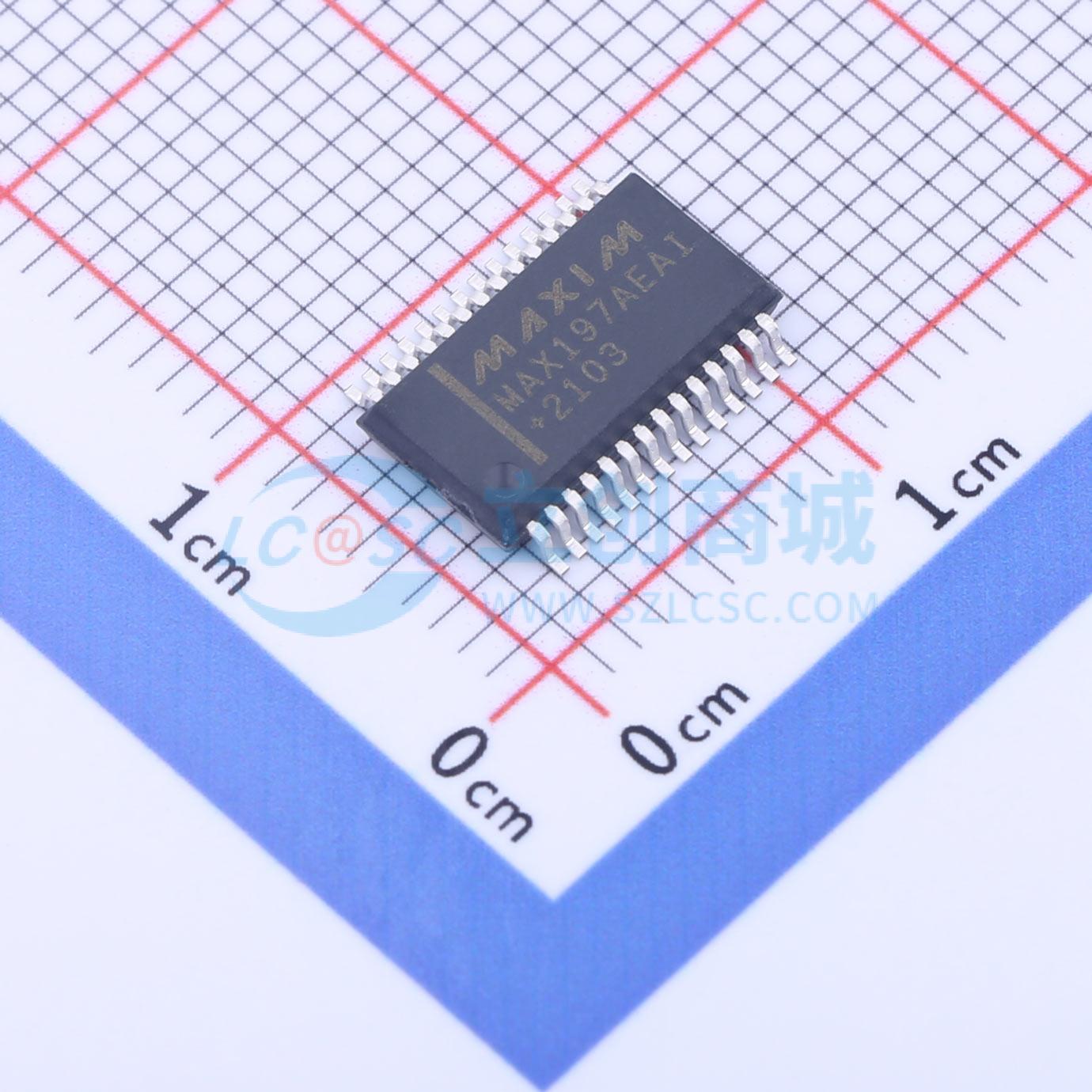 点击查看大图 MAX197AEAI+实物图
