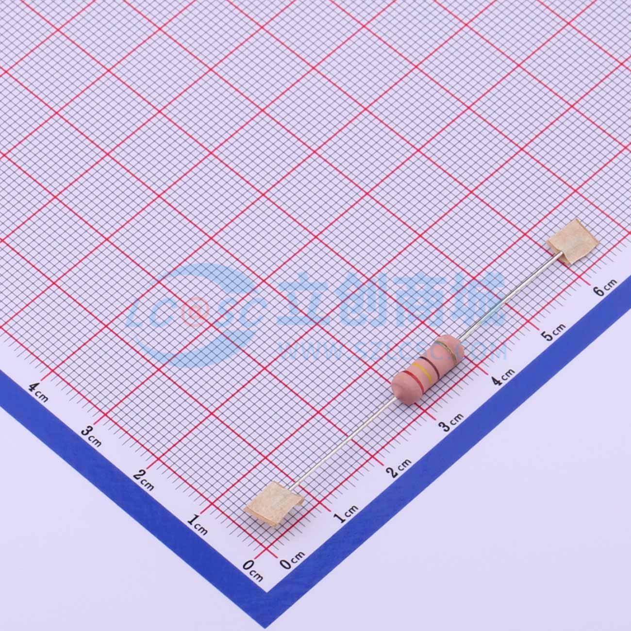 点击查看大图 MO2WS-240Ω±5%-6T52实物图