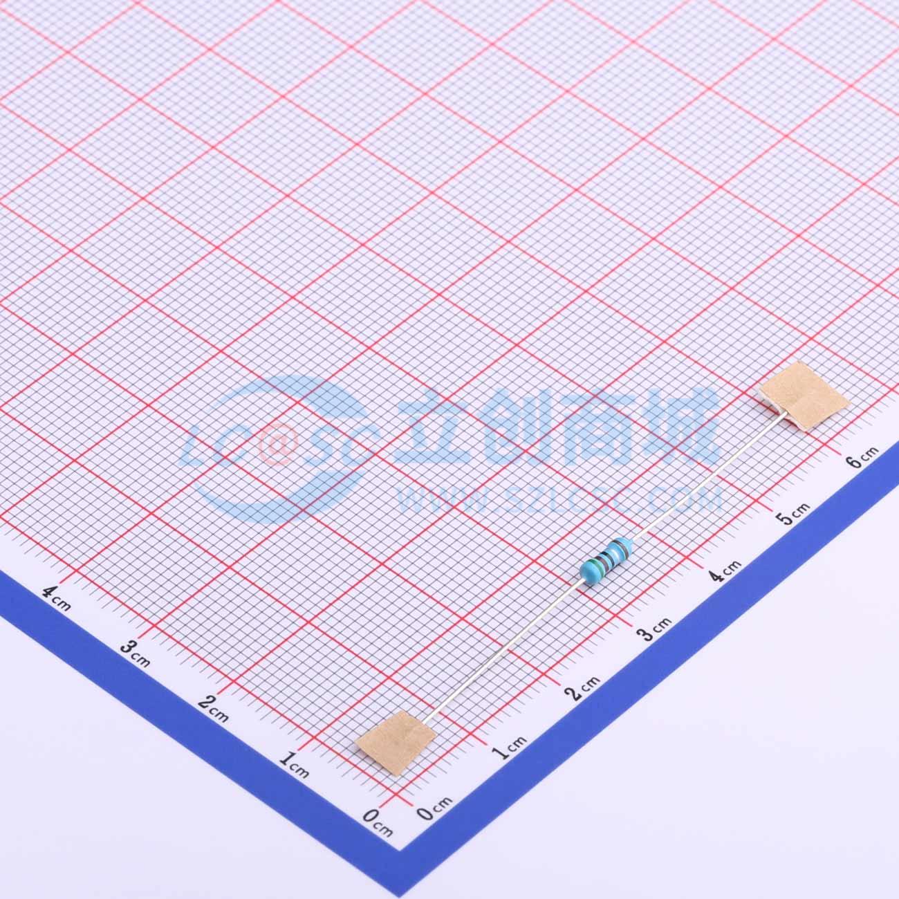 MF1/4W-5.1Ω±1%T52实物图