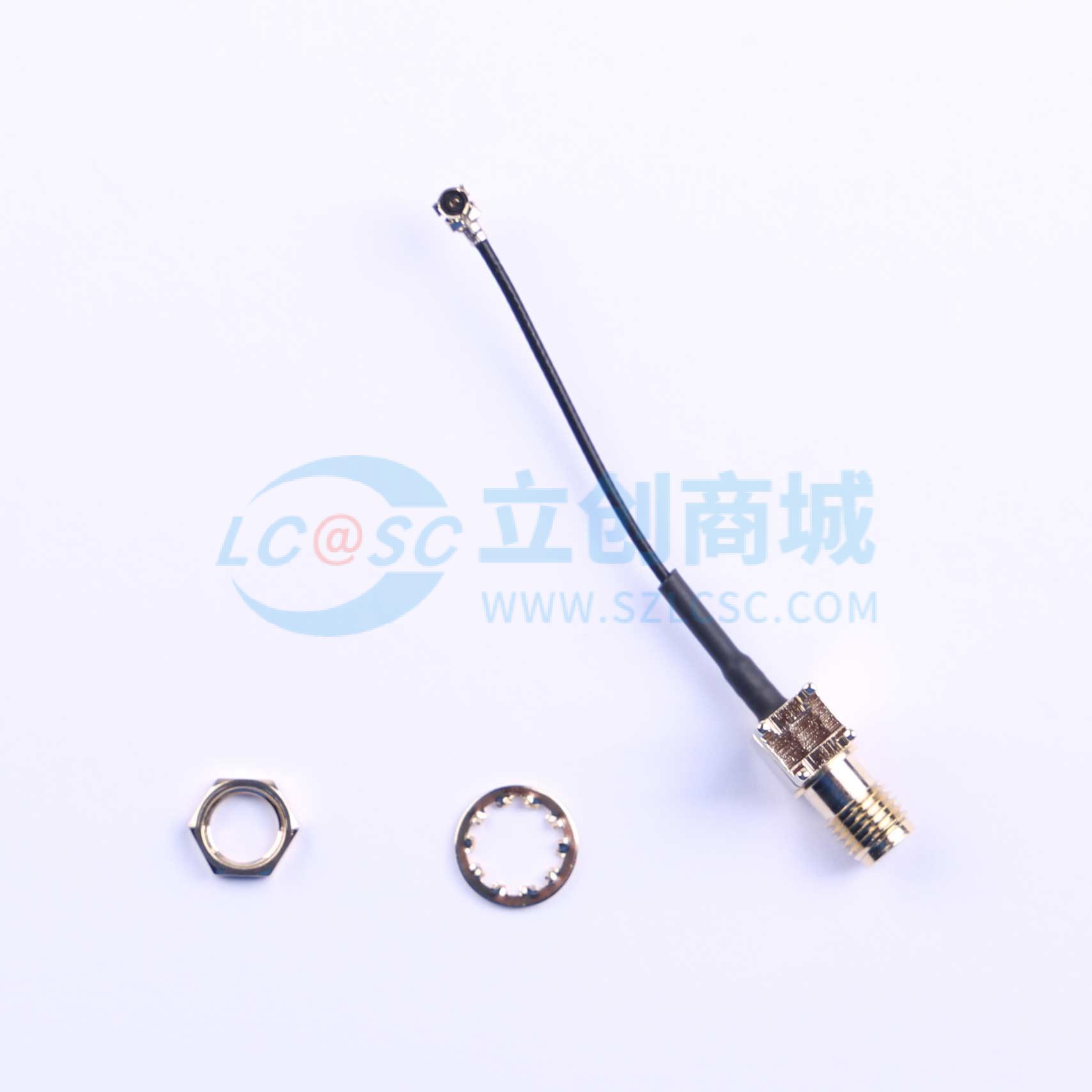 点击查看大图 HJ-IPEX1-SMA-RG1.13-50mm实物图