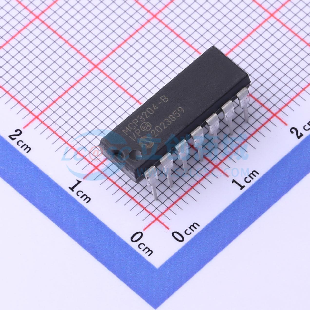 点击查看大图 MCP3204-BI/P实物图