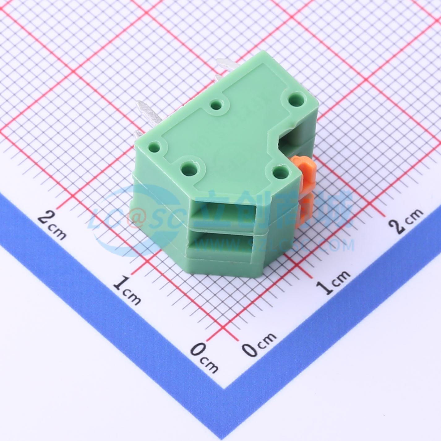 点击查看大图 KF237-5.08-2P实物图