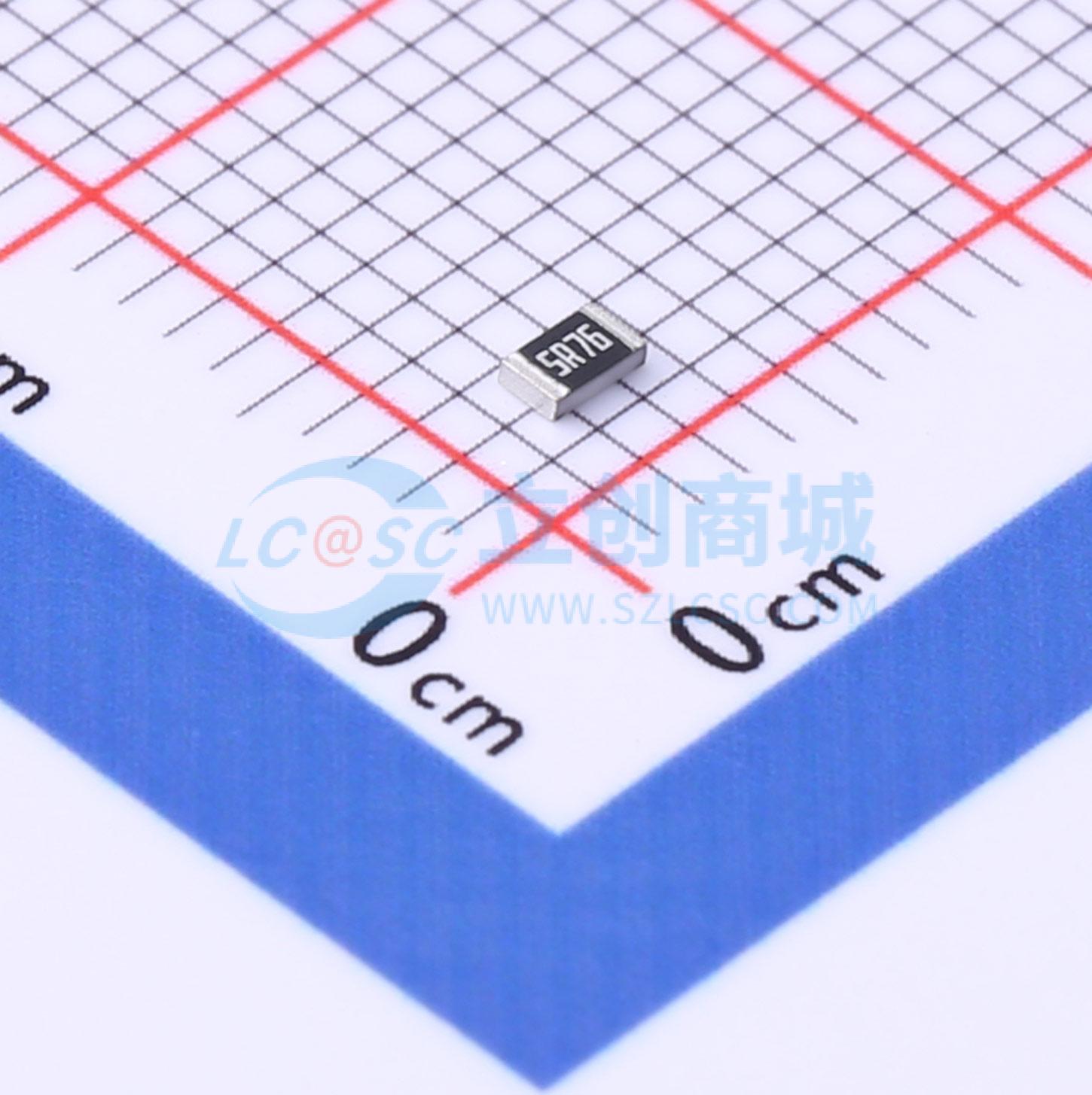 AC0805FR-075R76L实物图