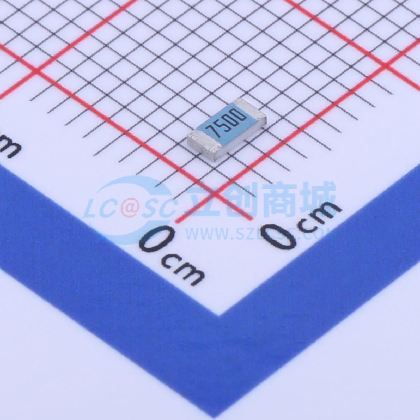 点击查看大图 RK73H2BTTD7500F实物图