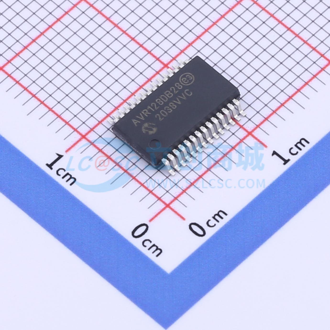 点击查看大图 AVR128DB28-I/SS实物图