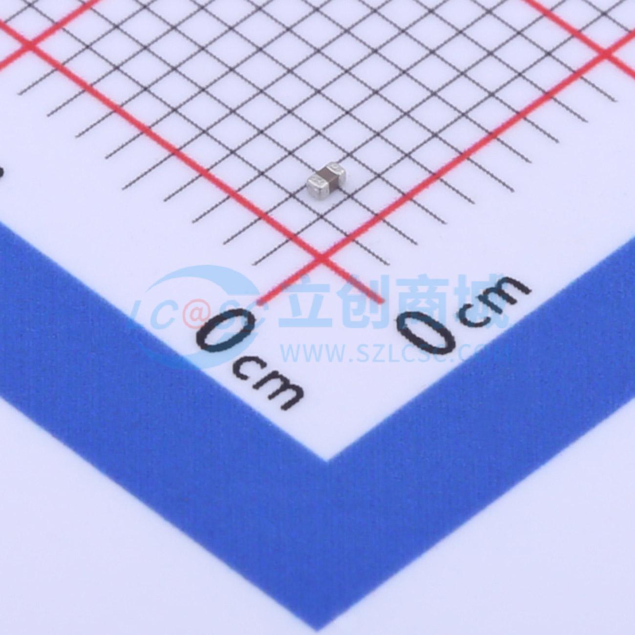 点击查看大图 TCC0402COG1R5C500AT实物图