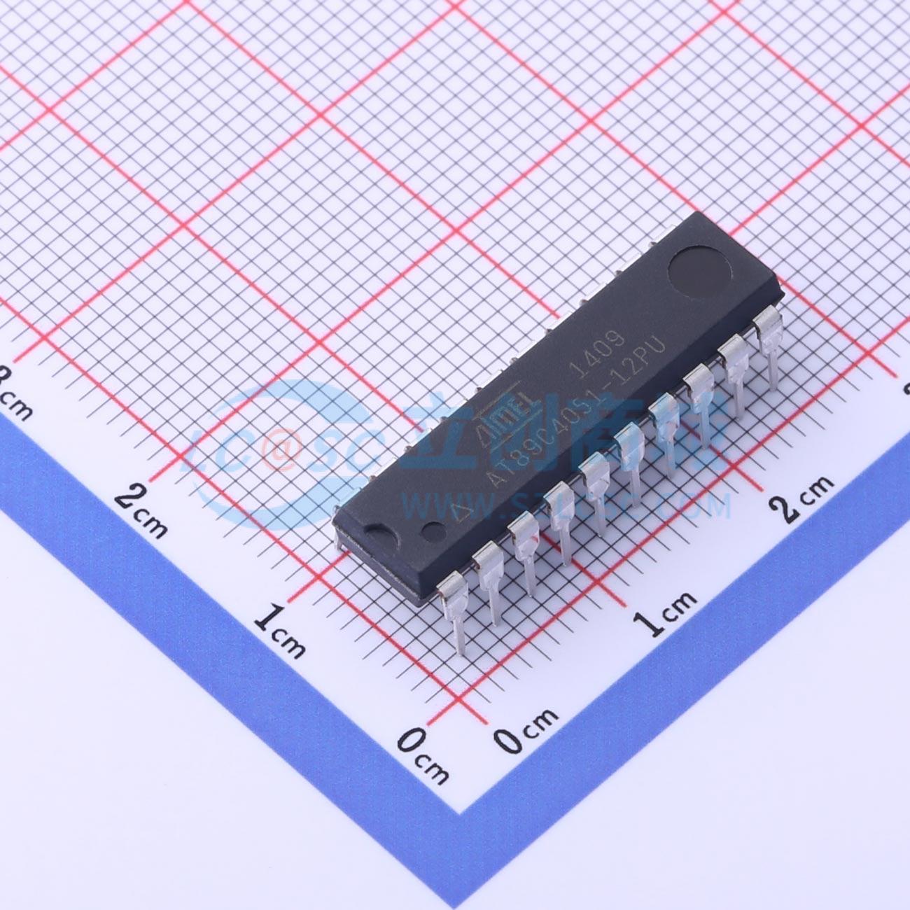 点击查看大图 AT89C4051-12PU实物图