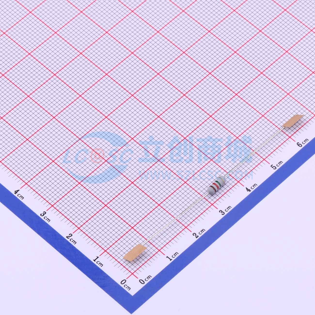 MO1/4W-1M2±5%-ST52实物图