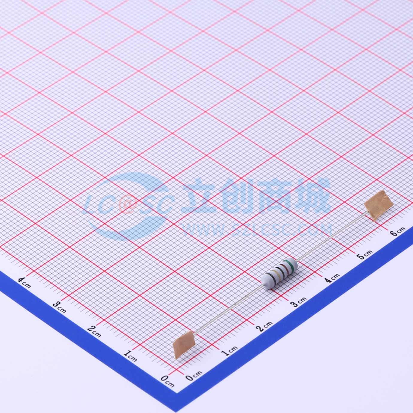 点击查看大图 KNP1/2W-51Ω±5%-XT52实物图