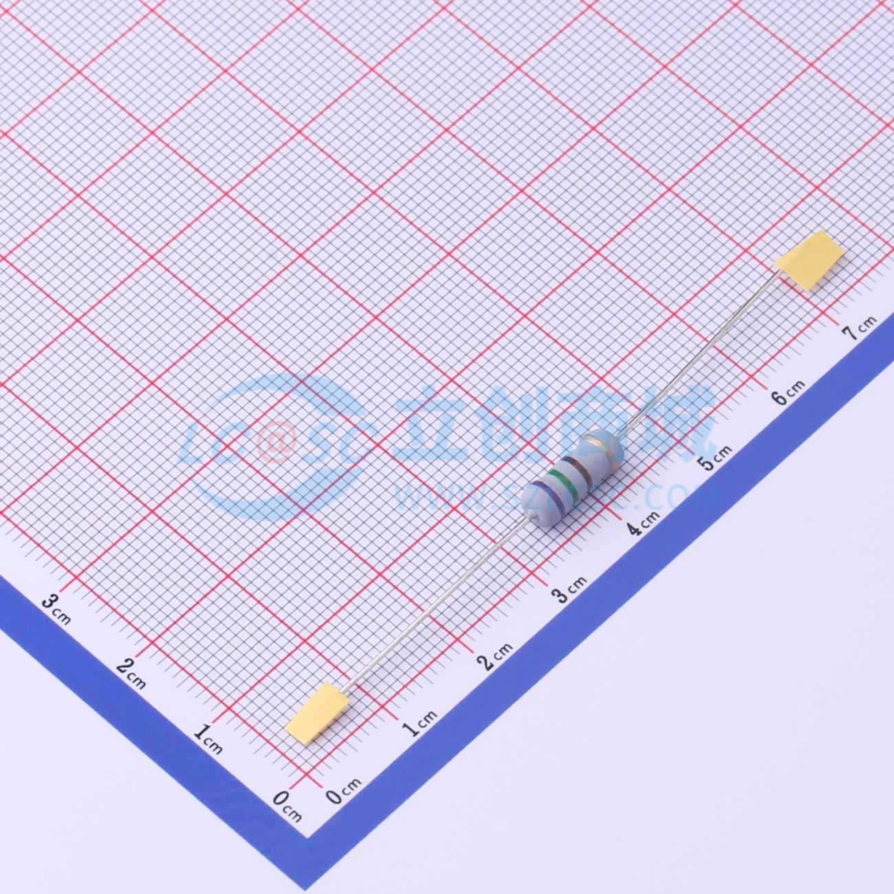 点击查看大图 MOF2WS-750Ω±5%T实物图