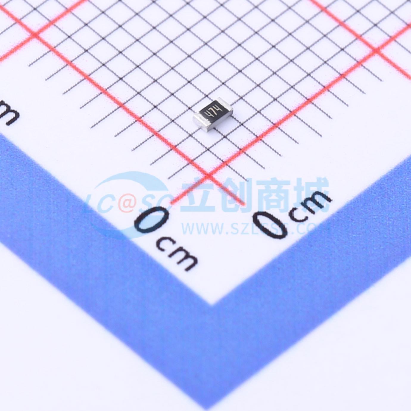 点击查看大图 MCR03EZPJ474实物图