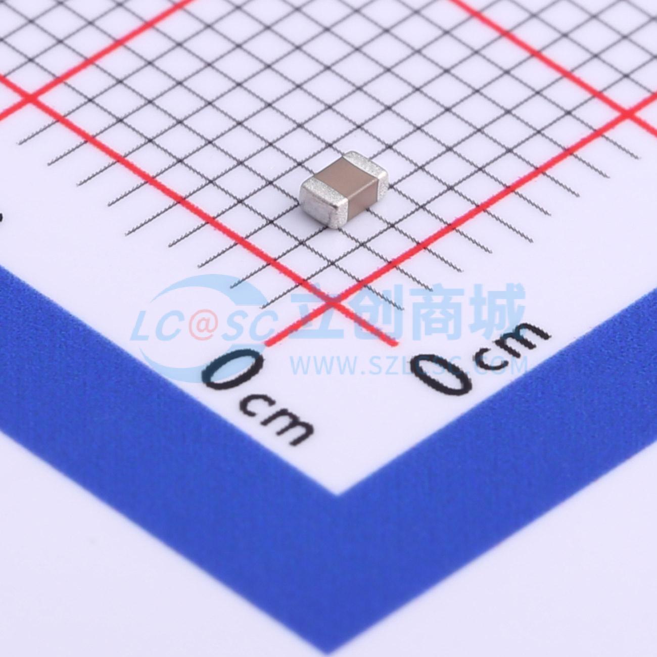 点击查看大图 TCC0805X7R182K101DT实物图