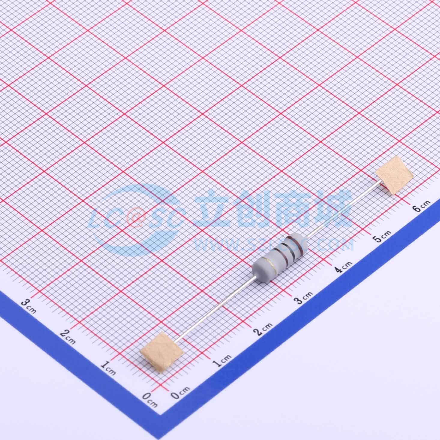 点击查看大图 MO1W-100Ω±5%-TT52实物图