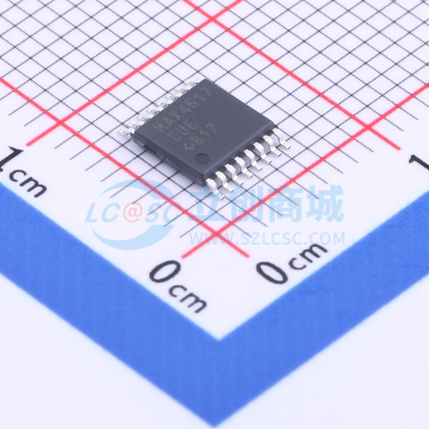 点击查看大图 MAX4617EUE+实物图