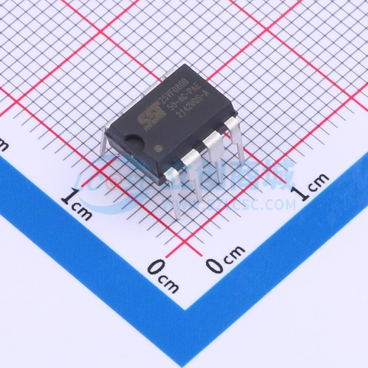 点击查看大图 SST25VF080B-50-4C-PAE实物图