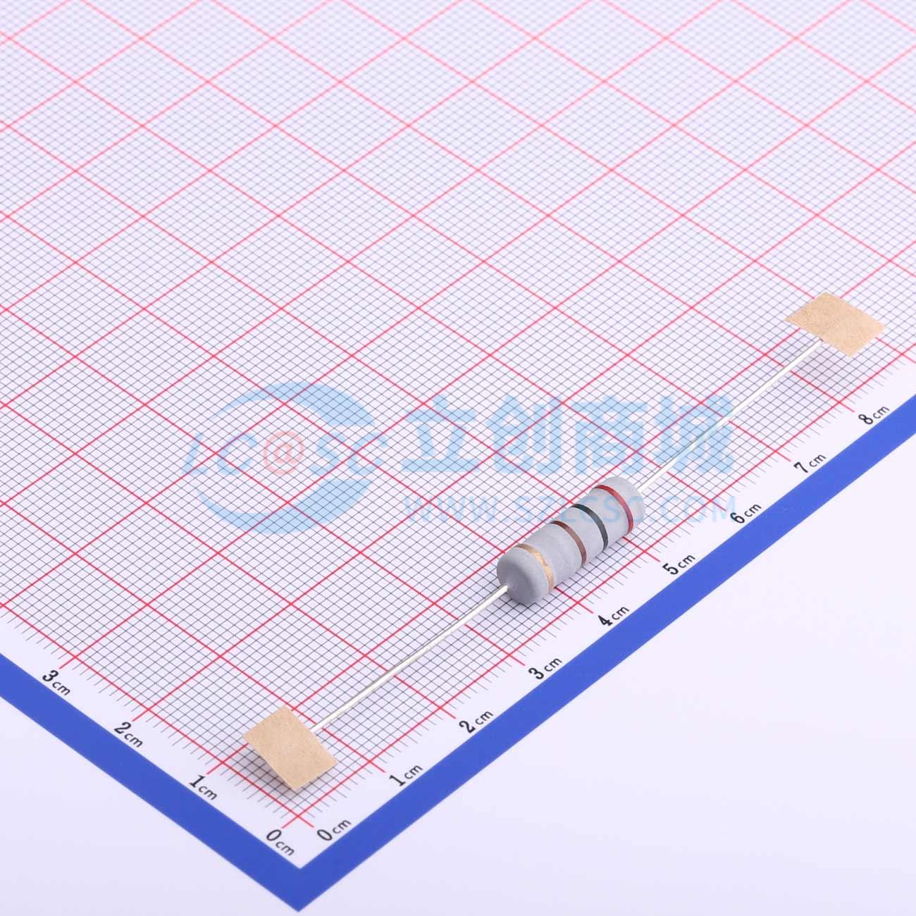 点击查看大图 MOF5WS-200Ω±5%T实物图